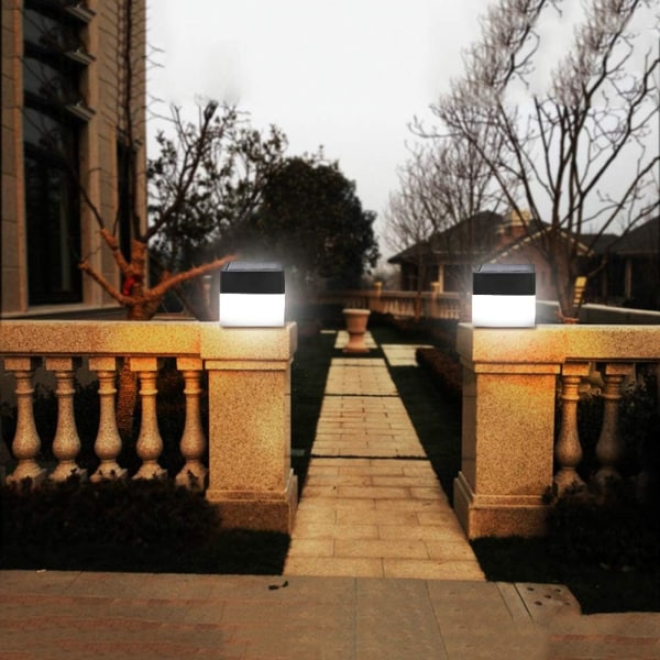 Utomhusbelysning för trästolpar, cap , LED-solpelarlampa, vattentät, utomhus LED- power