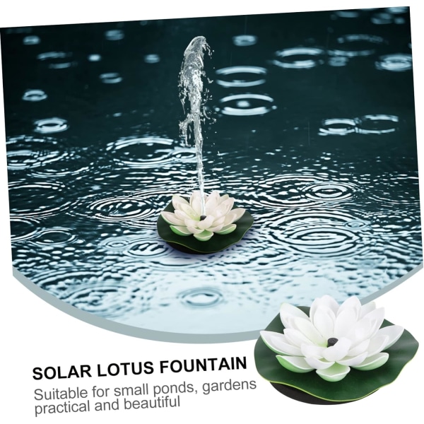 2 st Solar Fountain Bird Bath Fountain Pump Solar Bird Bath Fountain Fish Tank Flower Solpanel Vattenpump Solar Powered Fountain Fake