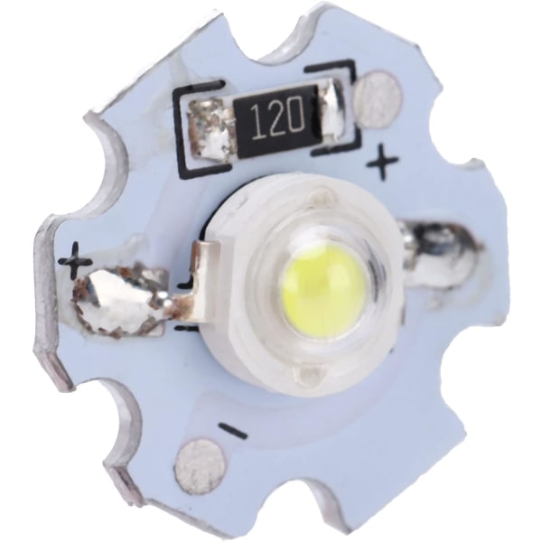 Led Chip Aluminium Led Chip 25 st 0,5W 5V High Power LED Lamp Bead Ljuskälla Chip med aluminiumplatta (Cool White)