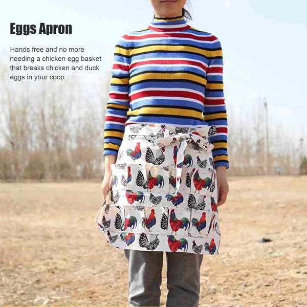 Äggsamlande Förkläde, Äggsamlande Förkläde, 2st Äggförkläde Äggsamlande Förkläde för kycklinghöna Anka Gåsägg