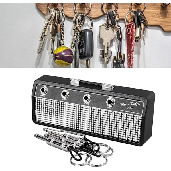 Nyckelhållare för gitarr, nyckelhållare för gitarrförstärkare, mångsidig design, förstärkarnyckelhållare för hemmet, inspelningsstudior