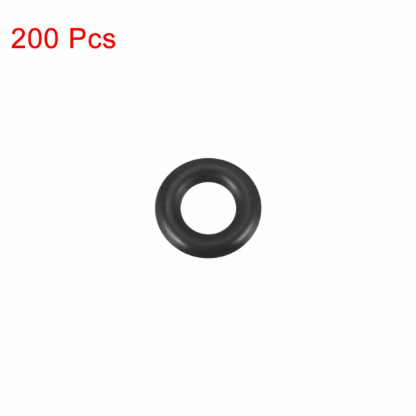 Förpackning med 200 nitrilgummitätningsringar O-ringar metrisk tätning 8 mm och 4 mm id 2 mm bredd