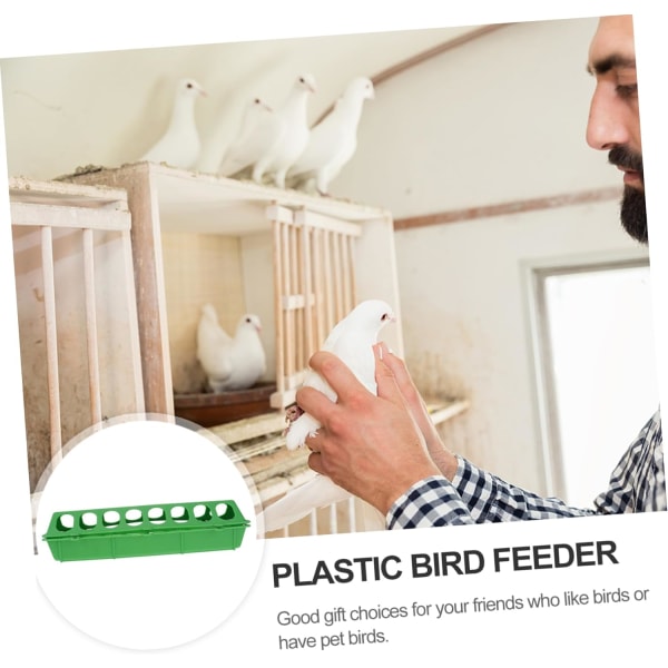 9 st Pigeon Food Box Vaktel Waterer Pigeon Food Dispenser Slot Fjäderfämatare Matskål Fjäderfä Markmatare Fågelmatare Chicken Clamshell