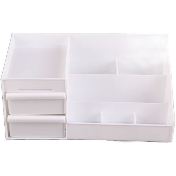 Kosmetisk förvaringslåda, Elegant multifunktionell organizer med lådor, för skolans kontorsmateriel, Skrivbordssmink