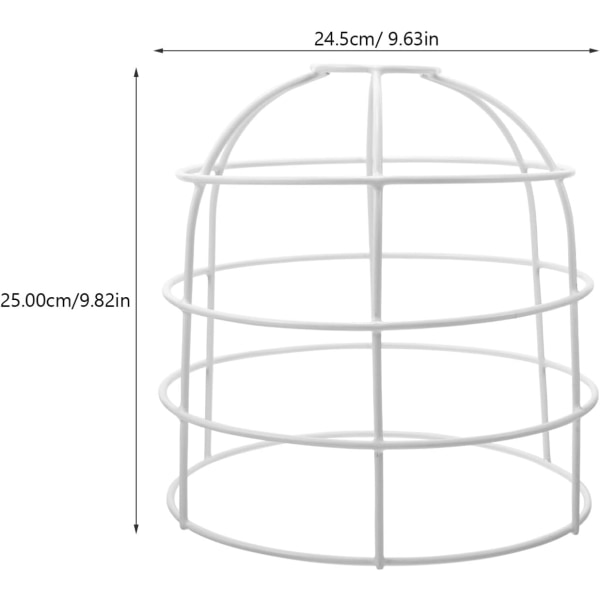 Industriell glödlampsskydd Burar Fågelbur Lampskärm Belysning Metall Lampskydd Armatur Lampskydd för ljuskrona Hängande hänglampa