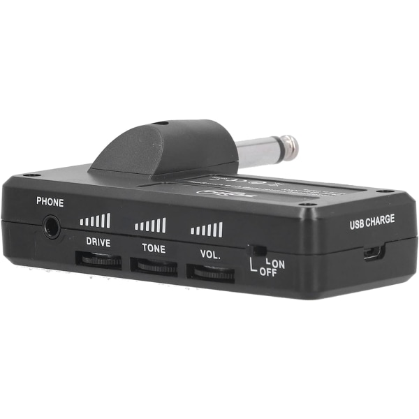 Gitarrförstärkare Gitarr Hörlursförstärkare Abs Elgitarr Bas Hörlursförstärkare utan kabeladapter USB laddningsgitarrtillbehör