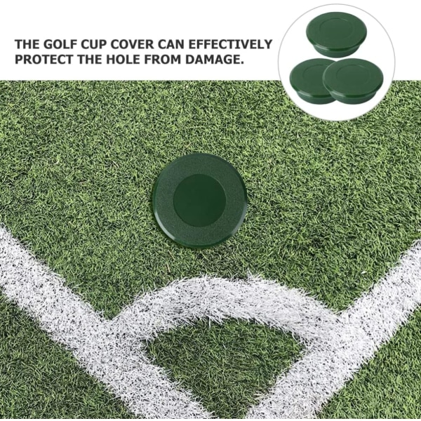 3st Green Hole Cup Cover Träningscup Cover Golf Hole Golf Putting Träningsutrustning Putting Hole Cup Golf Green Practice Hole Cup Putting