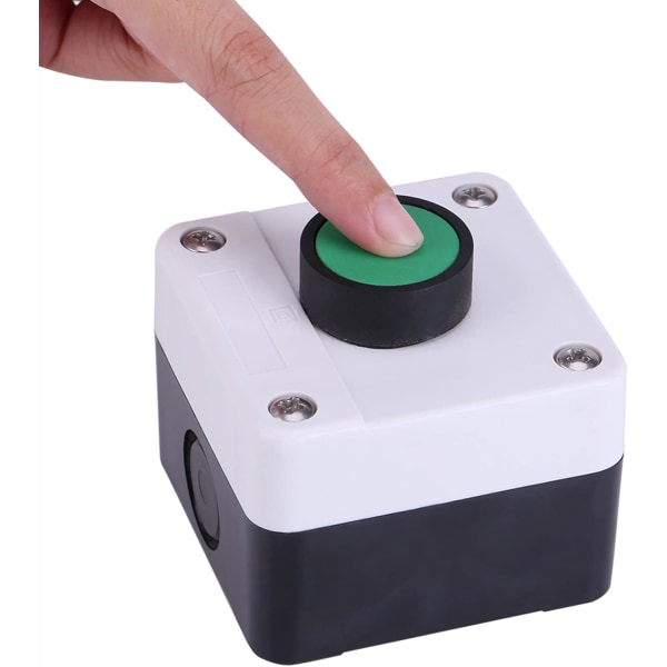 Väderbeständig grön tryckknappsbrytare kontrollbox, kan styra AC-kontaktor på avstånd, IP54 skyddsnivå, för portöppnare