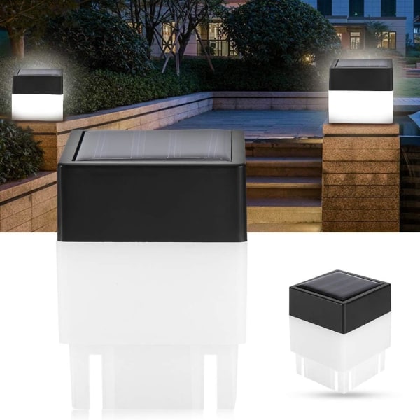 Utomhusbelysning för trästolpar, cap , LED-solpelarlampa, vattentät, utomhus LED- power
