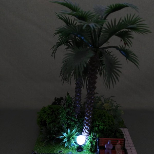 10st Miniatyrpelarlampa Modell Miniatyrljus Miniatyrträdgårdsdekor Sandbord Byggmaterial Simulering Minilampa Mini Yardlampa
