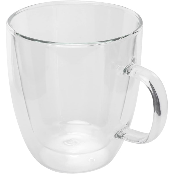 Dubbelväggkopp med handtag Transparent glas kaffemugg, bägaremugg, glasmuggar med lock och sugrör, kaffekopp, dryckeskopp för varm kall