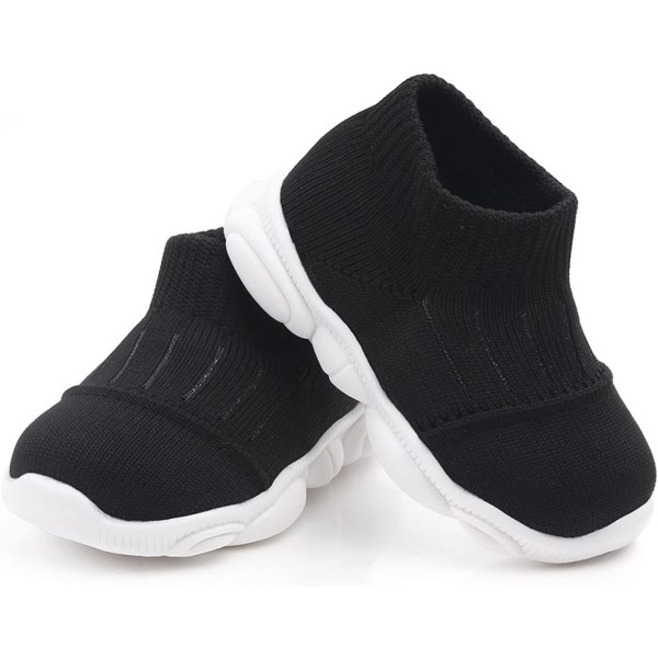 Stickade skor för nyfödda, Mesh med hög elasticitet, halkbeständighet Mjuka Casual Stickade Toddler för Sport Sport (19 Storlek 14cm /