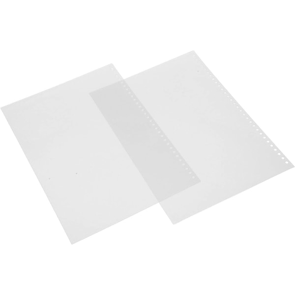 Arkskydd, vattentätt transparent pappersskydd för presentationer (vit)