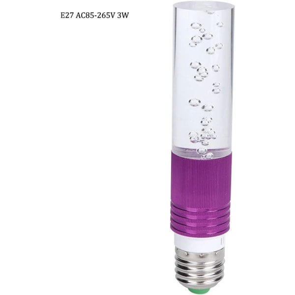 E27 LED-lampa, 3W LED RGB Crystal Light Bulb Party Atmosphere Lamp med fjärrkontroll, för korridorer, toaletter, korridorer, hotell,