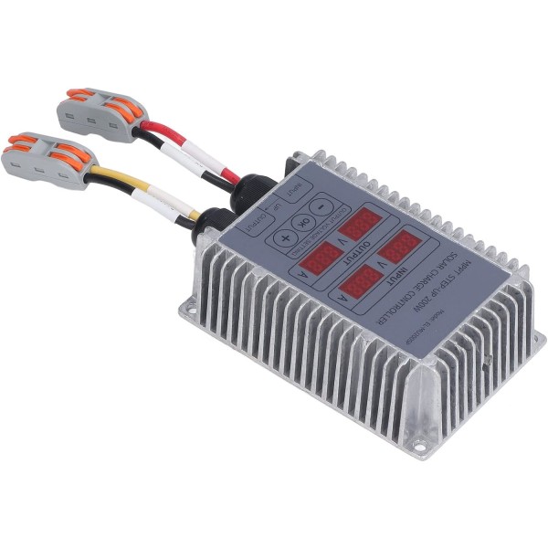 Charge Controller Mpptr Charge Controller R Batteriladdningskontroller Boost Mppt-spänning med skärm 24‑85V (200W)