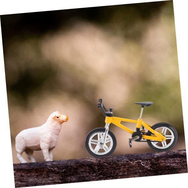 1st Cykelmodell Minicykel Minicykel Minityrdekoration Minileksaksimulering Cykel Bergcykelmodell Minihusmodell Minihustillbehör