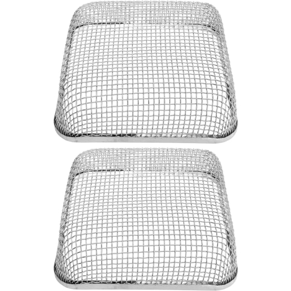 RV Furnace Vent Screen, 4,5 X 4,5 in Camper Heater Avgasventil Flying Bug Cover Rostfritt stål Mesh skärmar