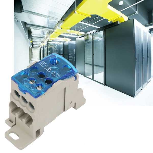 Block Distribution Box Ukk 160A Block Distribution Box Koppar Din Rail Terminal Block Distribution Box Eltrådskontakt Universal Power