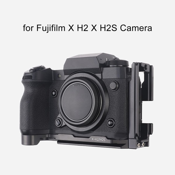 Kamera L-fäste Vertikal horisontellt växlande stativ Snabbkopplingsplatta med 1/4 tums skruv för Fujifilm X H2 X H2S Kamera för DJI Ronin RS2 RS3