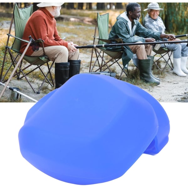 Baitcasting Reel Cover Utomhus slitstark silikon vattentät mjuk fiskerullväska (blå)
