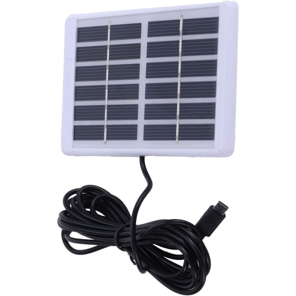 Solpanel Solpanel Polykristallin kisel 1,2W 6V Solpanel med mikro USB port Polykristallin kisel solcellsladdningskort