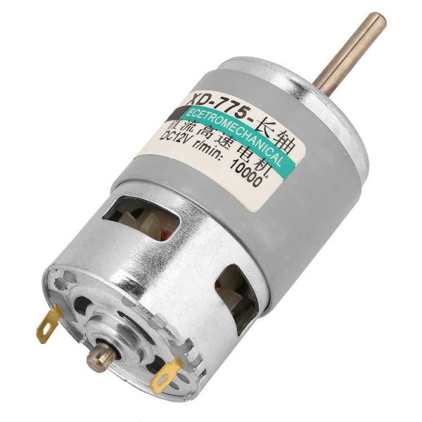 Gleichstrommotor 12V 775 Motor High Speed ​​80W High Power Extension Shaft Dc Motor Motore Elettrico 12V (12V10000RPM)