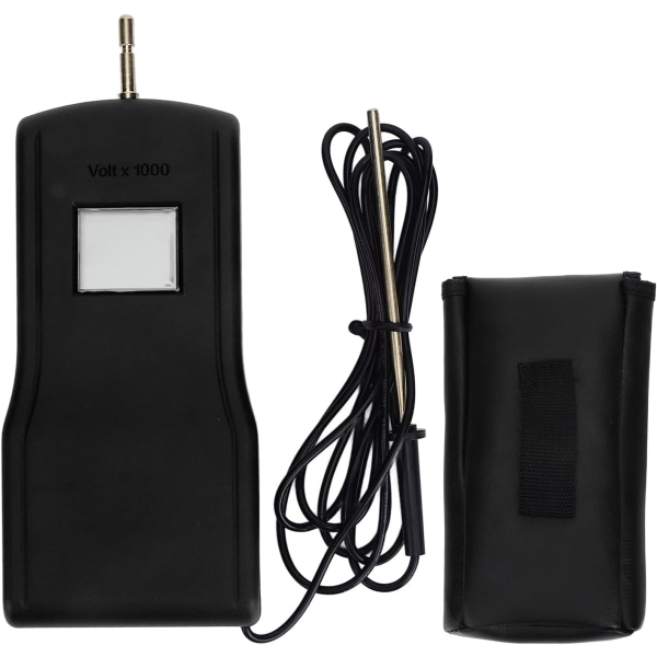Stängselspänningstestare, bärbar, stabil multifunktions-LCD elektrisk stängselvoltmeter för boskapsuppfödning (svart)