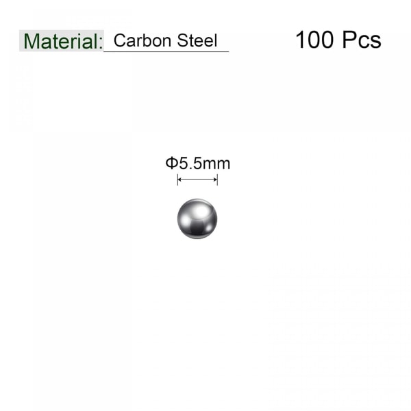 100Stk 5,5mm kolstål stål lagringskulor pr? Zision polerad