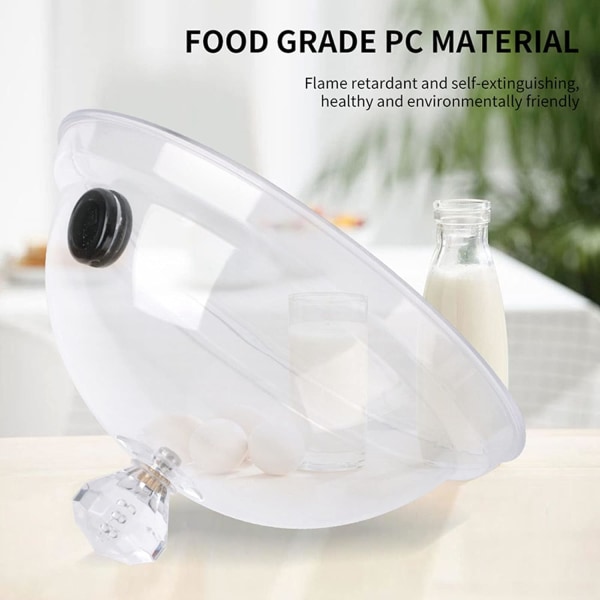 Smoke Infuser Hood, Smoke Infuser Cover, Hem Smoking Dome Cover Kök Matlagning Rök Akryl Huva Smoke Infuser Cloche Lock för rökare