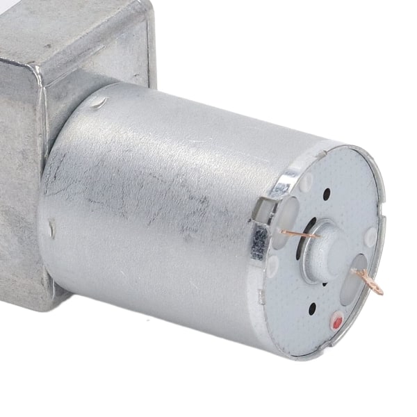 DC-växelmotor, DC12V vändbar snäckväxelmotor, stort torsionshus i zinklegering med monteringsbas för etikettmaskin (10 RPM)