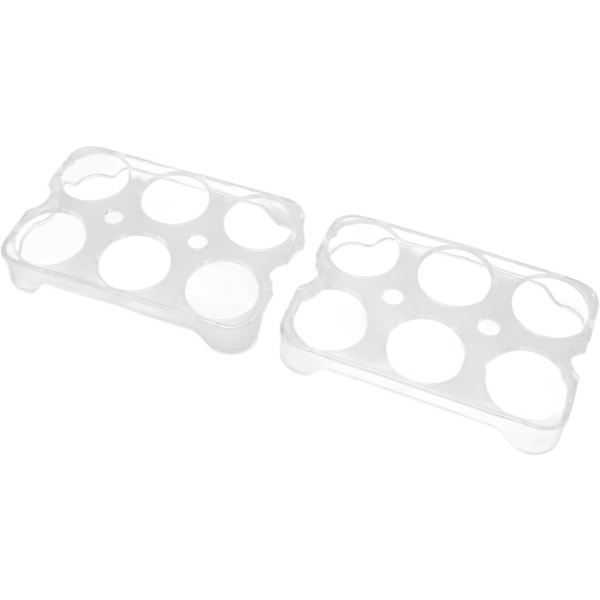 Äggbehållare för kylskåp Organizer 2st Ägghållare 12 platser Totalt Transparent 5,8 x 3,8 x 1,0 tum Plast Stark Hållbar