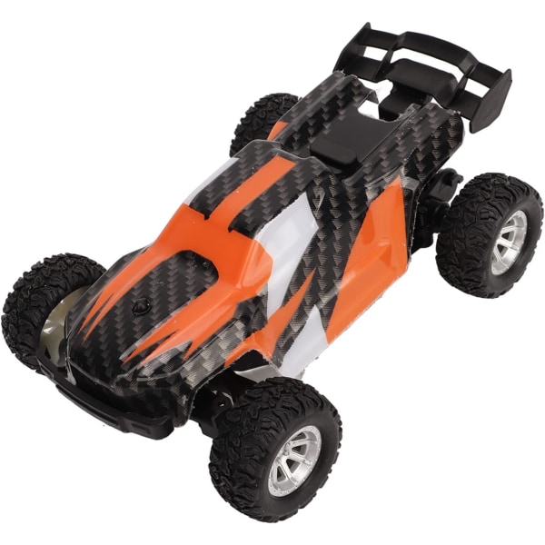 RC racingbil, 80m kontrollavstånd 1/30 2,4G höghastighetsfjärrkontrollbil kraftfull för underhållning (orange)