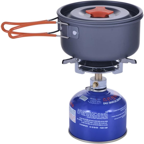 3 st Emergency Survival Gas Spis Mini Camp Spis Matlagningssystem Grytsats Liten Vandringsspis Backpacking Propan Spis Elektronisk tändning