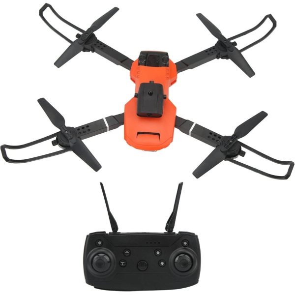Vikbar Quadcopter, Dual Camera Drone 2,4GHz Anti-interferens med laddningskabel för flygfotografering (3 batterier)