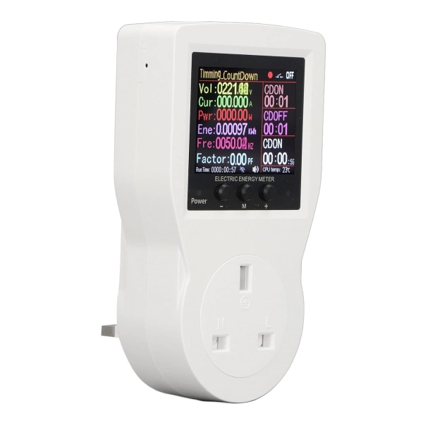 WiFi Intelligent power , Smart Metering Socket 3680W Timing Funktion Exakt fjärrkontroll AC85‑265V Automatisk power för kontor
