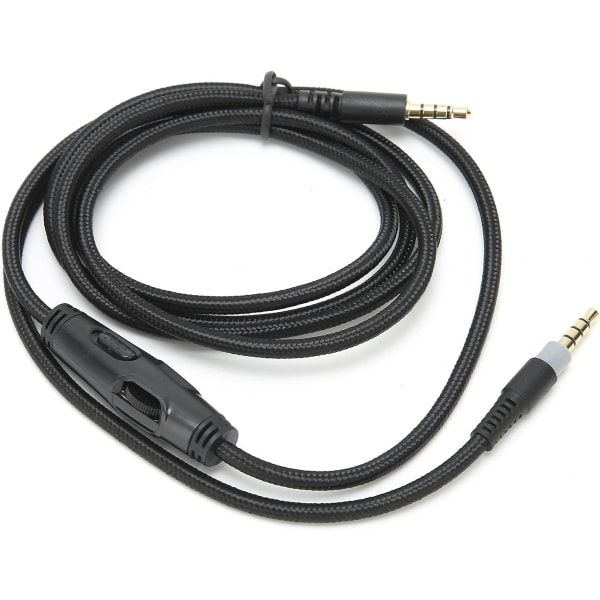 Volymkontroll Cloudx Alpha Cable Jack Hörlurar Mic Cloud Wire Ersättning reserv- och hörlurskabel 3,5 mm hane till hane förlängningssladdar för Hyperx