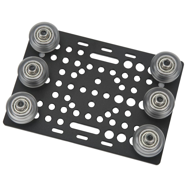 Ry Platery Plate 4080 Aluminium Ry Plate Aluminium Svartanodiserad 3D Printerry Board med remskiva 0,8 till 3,1 tum (transparent remskiva)