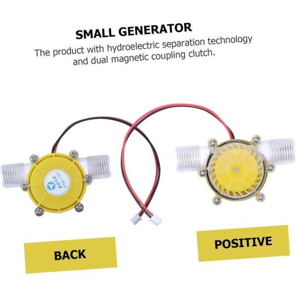 Lufttrycksgenerator Camping Generator Gör-det-själv 12v Vattenflödesgenerator Vattenladdningsverktyg Vattentapp Micro Generator Micro Hydro Power Pvc