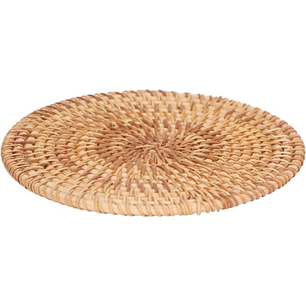 Rund glasunderlägg, värmeisolerande kopp bordstablett matta för hemmakök Restaurang, rustik stil glasunderlägg Bordsskydd för alla typer av koppar
