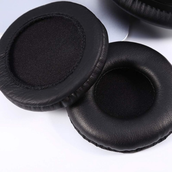 Öronkuddar För Jvc Ha Rx300 Hörlursfodral 75MM S160 B E Flats Pu Läder Och Mjukt Skum Svart Mjuk Ersättnings Öronkuddar Mjukt Skum För Headset
