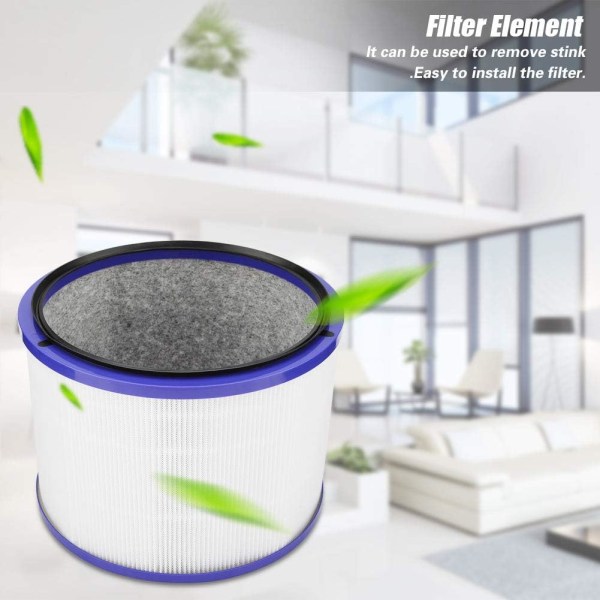 Filter för element hållbart filter för element aktivt kol vit luftrenare Hållbart filter för element för Hp01 Hp02 Hp03 Dp01 Dp02 Dp03