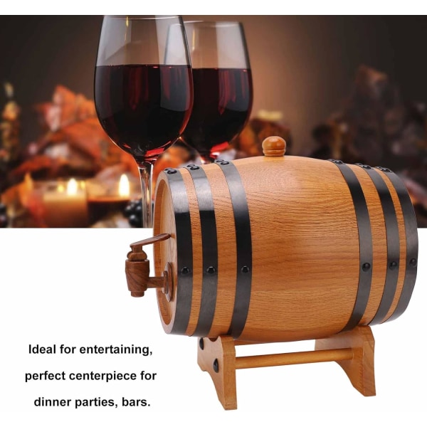 3L vin ekfat Vintage vinfat Träölfat för bar Catering Grillbutik