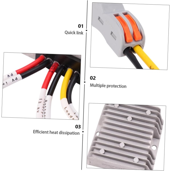 Mppt Charge Controller Solcell Panel Controller Solar Panel Intelligent Regulator Solar Charge Monitor Laddare Solar Pv Regulator Charge