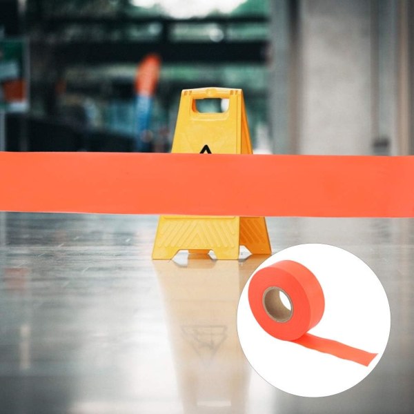Markeringsband Roll Caution Tejp Pvc High Visibility Camping Markering Ribbon Roll Caution Tejp (Ofor Range) (Orange)