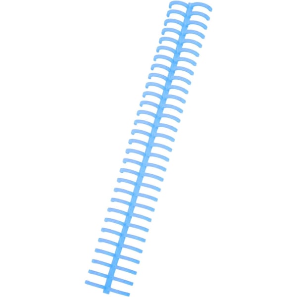 Arkbindningskam, 10 st Lättskärande plast 16 mm innerdiameter Spiralbindningsspole för sida (blå)