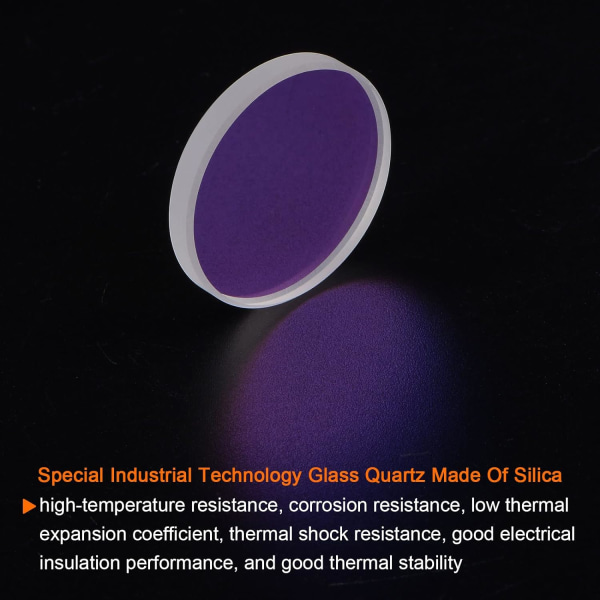Fiberlaserskyddslins fönsterdiameter 35 mm (1,38 ") tjock 4 mm (0,16") Quarch-glaslins för lasersvetsning? Maskin