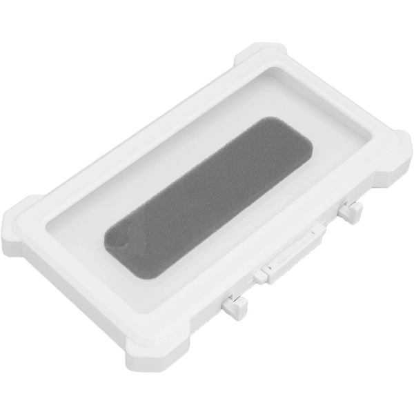 Väggmonterad telefonhållare, skydd handsfree roterande case för badrumstelefonhållare Vattentät för hemmet (9801W vit)