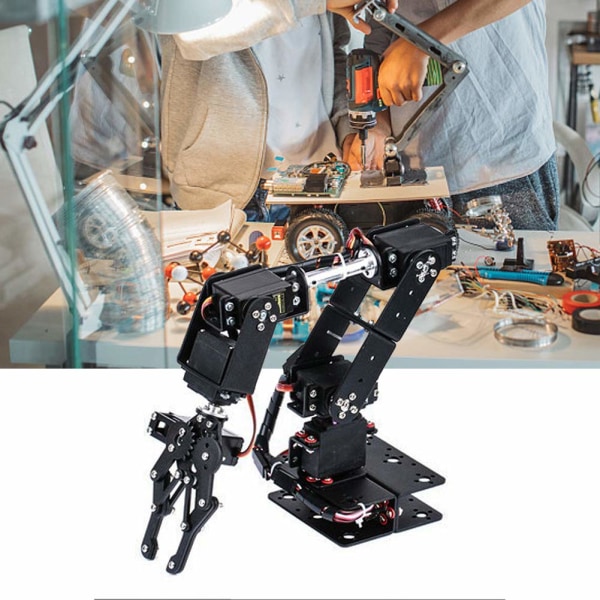 Robotarm Robotarmsats Arduino 6Dof Robot mekanisk armklämma Klosats Dof Manipulator Industrirobotdelar