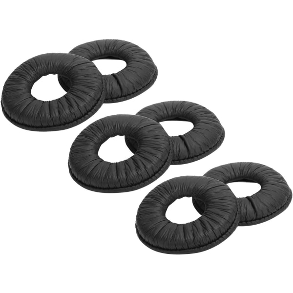 Mdrzx110 Coussinets för Sony Mdr Zx100 Ersättnings öronkuddar Svamp konstläder Svart 3 par öronkuddar Ersättningsheadset Cover Passar för