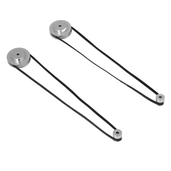 Spännremskiva Halkfri aluminiumlegering gummi Synkronhjul 20 60 tänder Exakt stigning för CNC-svarv för 3D-skrivare (5 mm / 0,2 tum borrning)